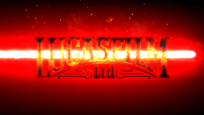 Lucasfilm new logo in Maul: Shadow Lord.