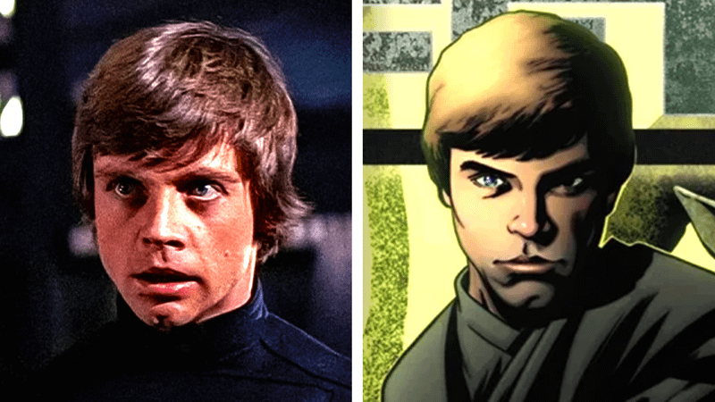 Mark Hamill's Luke Skywalker.