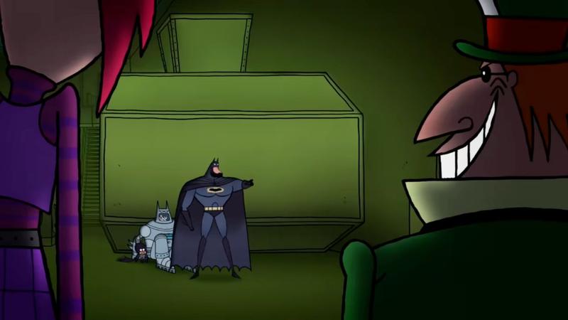 Mad Hatter and Batman in Bat-Fam