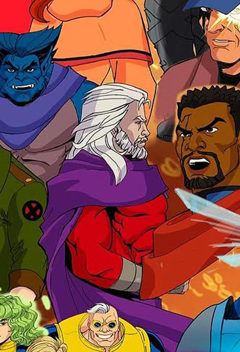 Beast, Magneto, and Forge in 'X-Men '97' Season 2 poster.