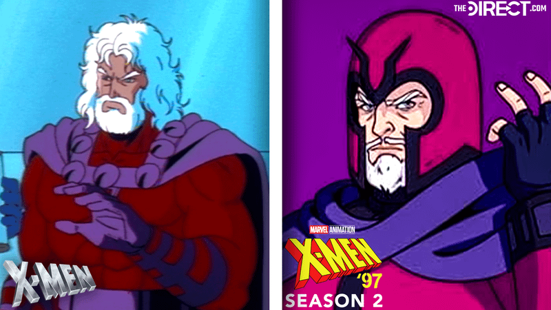 Comparison between Magneto in the original X-Men cartoon and X-Men '97.