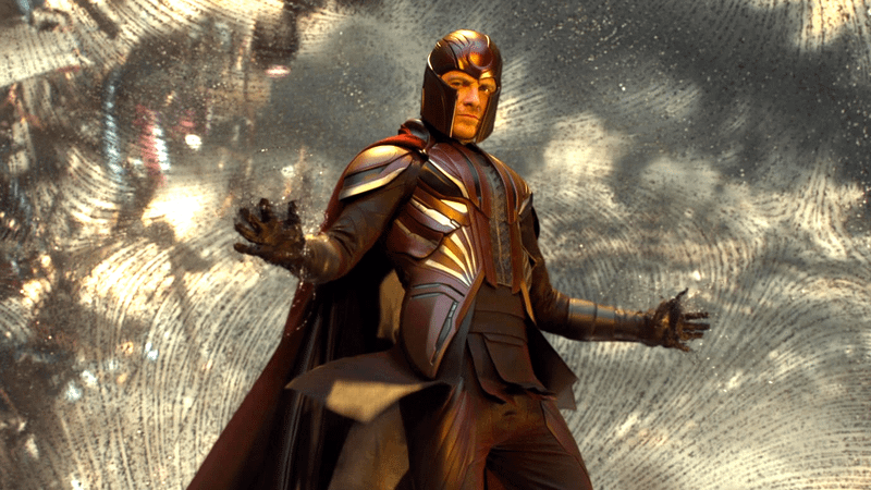 Michael Fassbender's Magneto using something similar to his electromagnetic powers in X-Men: Apocalypse.