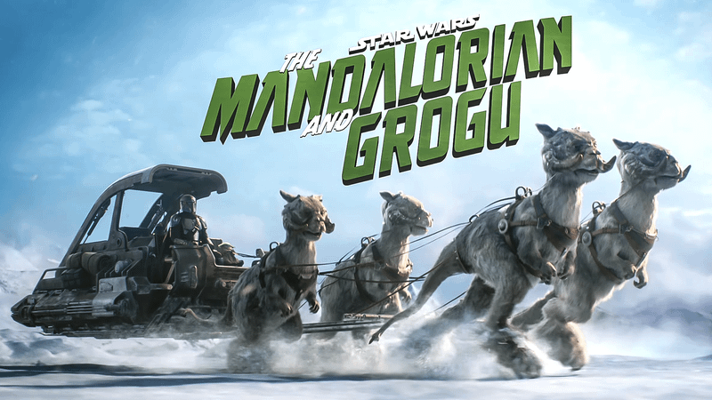 The Mandalorian and Grogu Super Bowl spot with logo.