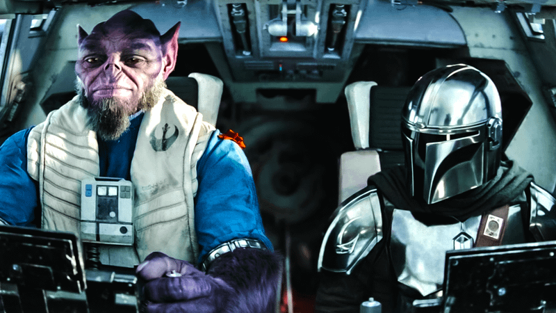 Zeb Orrelios & Din Djarin in The Mandalorian and Grogu.