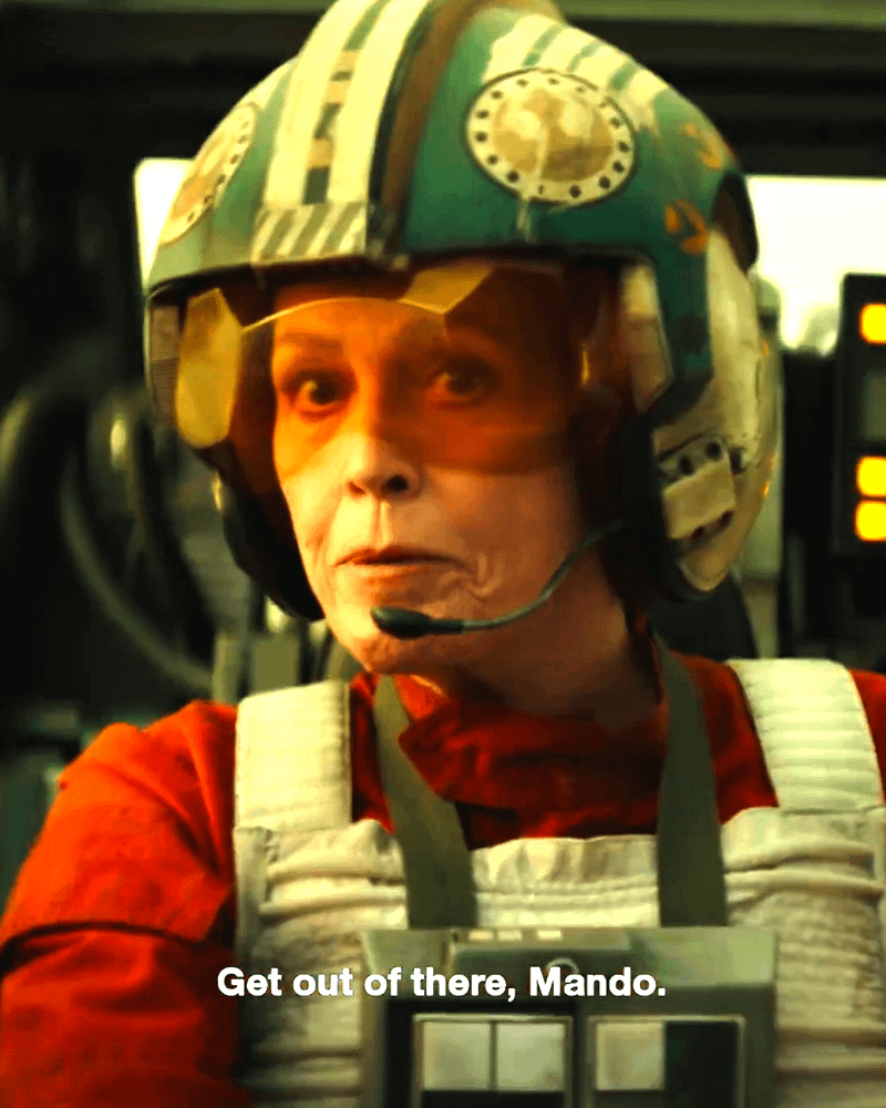 Sigourney Weaver as Ward in The Mandalorian & Grogu.