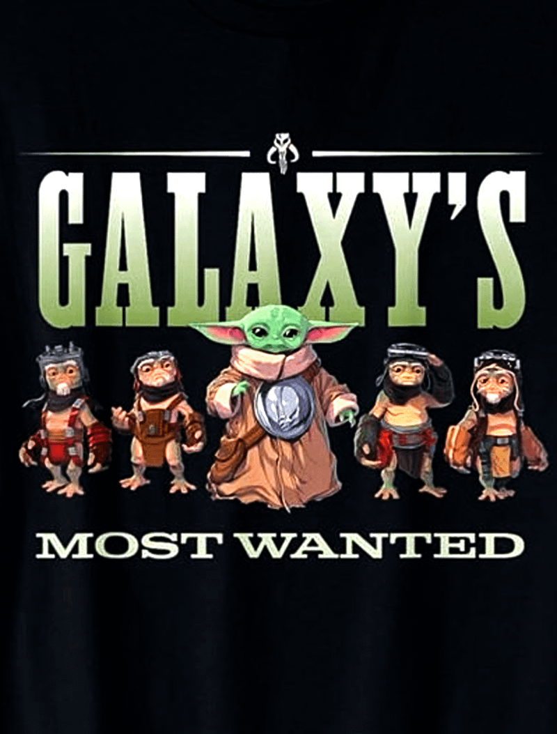 Grogu and the droidsmith as Galaxy's Most Wanted.