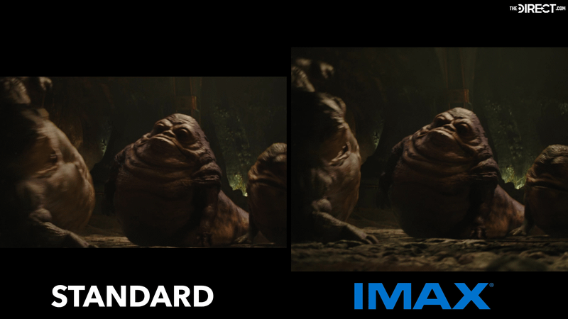 The Hutts fighting in 'The Mandalorian and Grogu' in standard and IMAX formats.