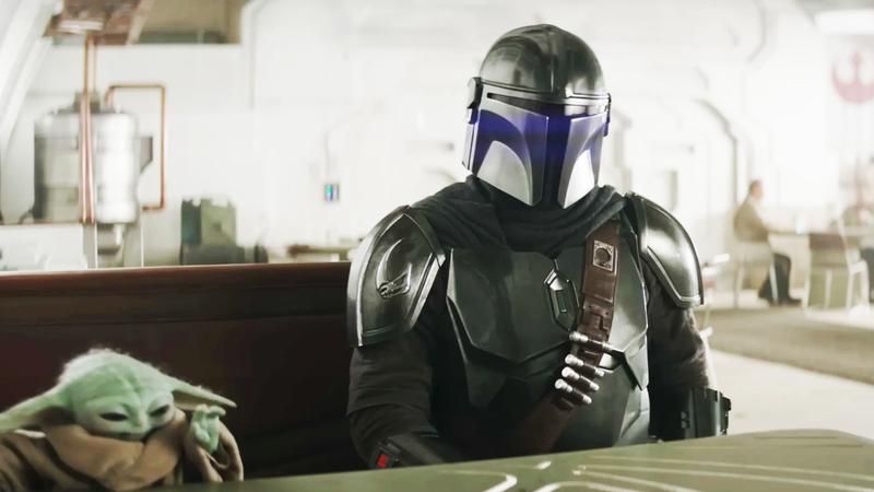 Mandalorian and Grogu, Din Djarin and Grogu meeting Ward.