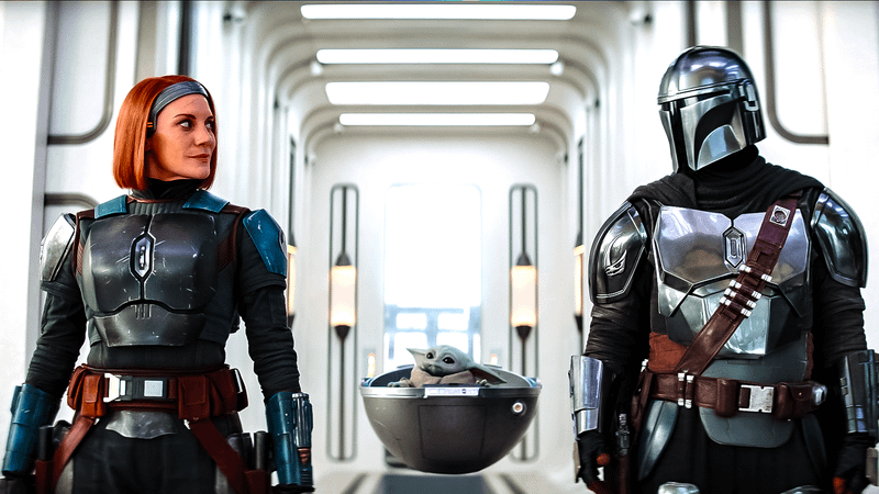 Bo-Katan, Grogu, and the Mandalorian.