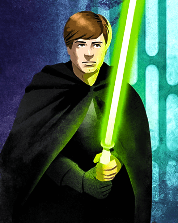 Luke Skywalker on the We Are One book cover.
