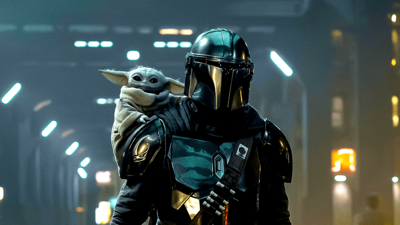 The Mandalorian and Grogu.
