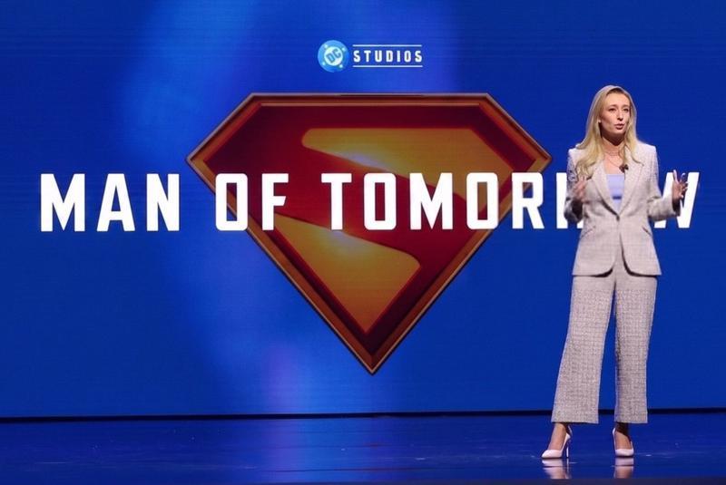 Man of Tomorrow's official logo.