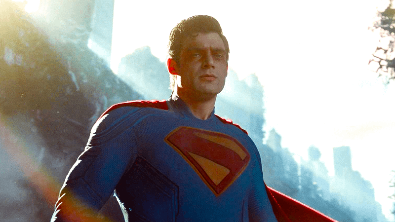 David Corenswet as Superman in Man of Tomorrow.