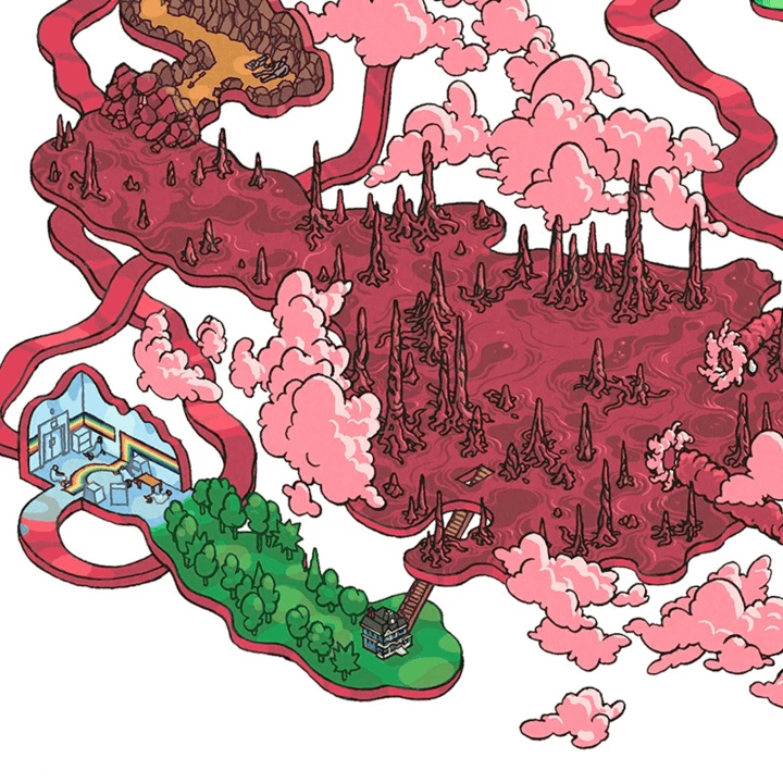 Stranger Things Upside Down map.