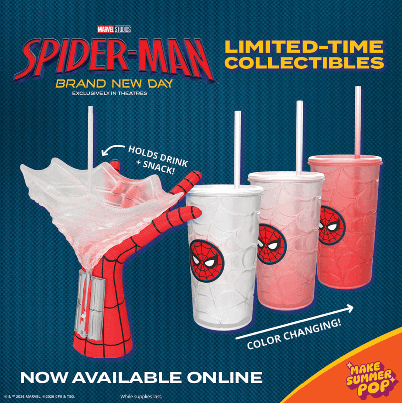 Marcus Theatres Spider-Man Brand New Day souvenir.