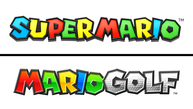 Super Mario/Mario Golf logo.