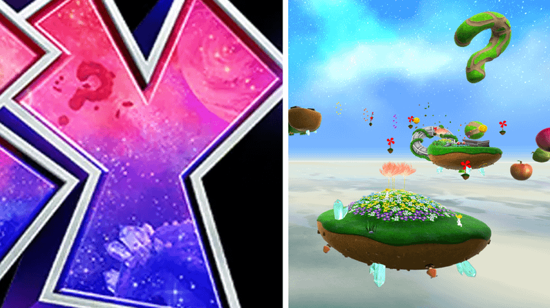 Gusty Garden Galaxy in Super Mario Galaxy Movie Logo