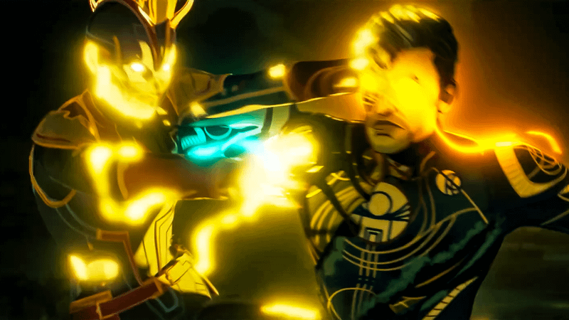 Captain Marvel and Ikaris in Marvel Zombies