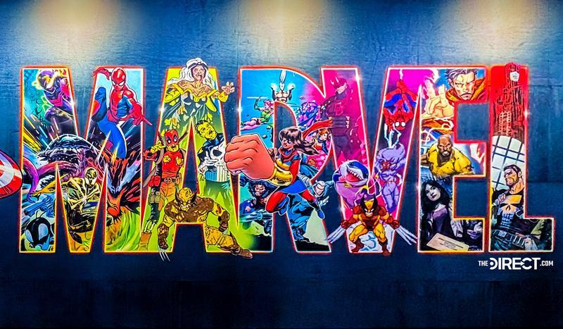 The NYCC Marvel logo featuring several heroes in a title