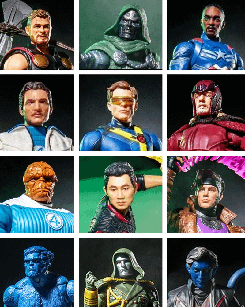 Avengers: Doomsday action figures.