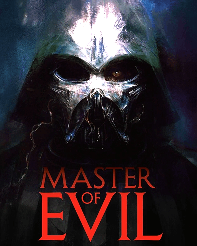 Star Wars: Master of Evil book cover featuring Darth Vader's mask