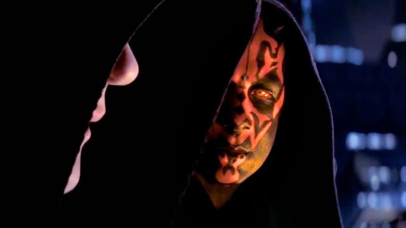 Darth Sidious and Darth Maul in Star Wars: The Phantom Menace.