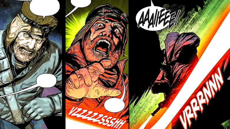 Maul killing a smuggler in Shadow of Maul # 1.