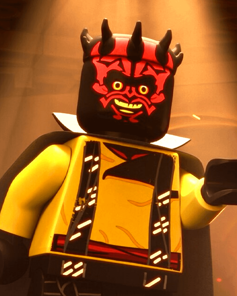 Darth Maul in a yellow shirt in LEGO Star Wars: Rebuild the Galaxy