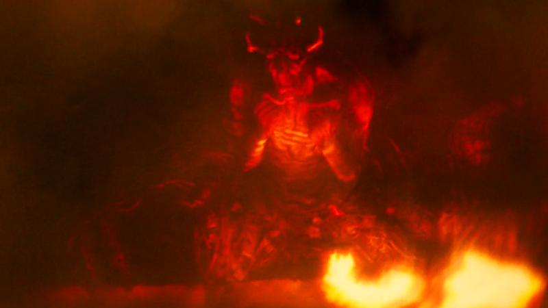 Maul with his spider legs in Maul's memory.
