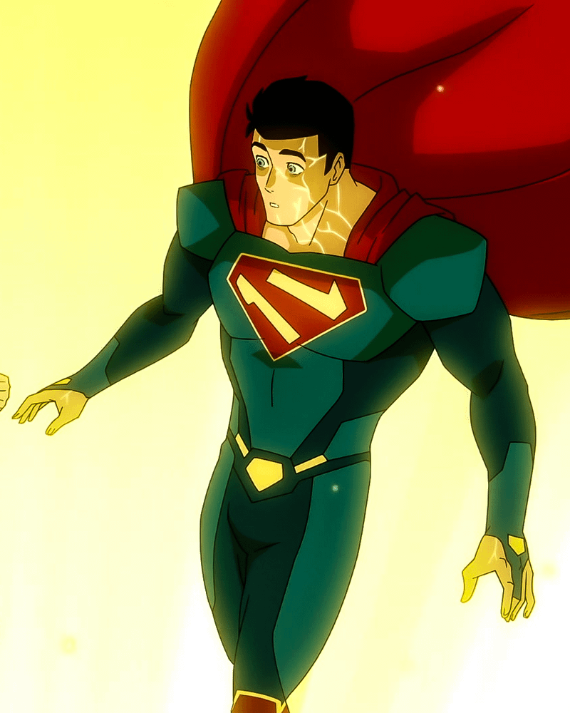 Superman Brainiac upgraded suit in My Adventures with Superman Season 2.