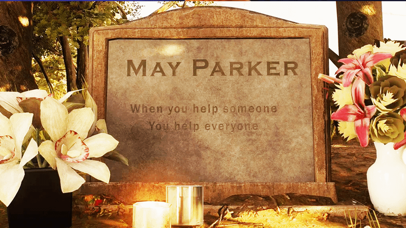 May Parker Gravestone in Spider-Man No Way Home