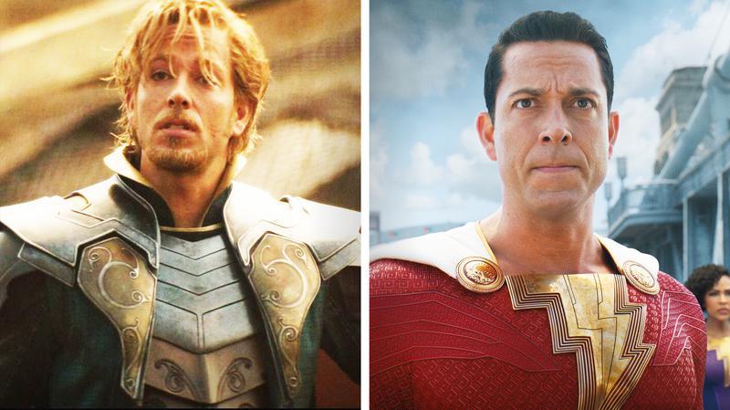 Zachary Levi in Thor and Shazam.