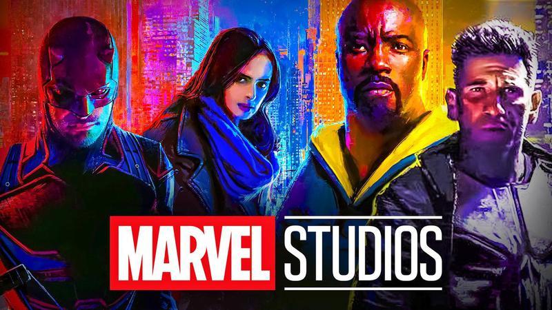 Daredevil, Jessica Jones, Luke Cage, The Punisher, Marvel Studios logo