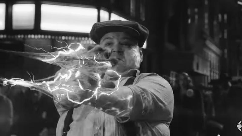 Andrew Lewis Caldwell as Dirk Leydon/Megawatt in 'Spider-Noir.'