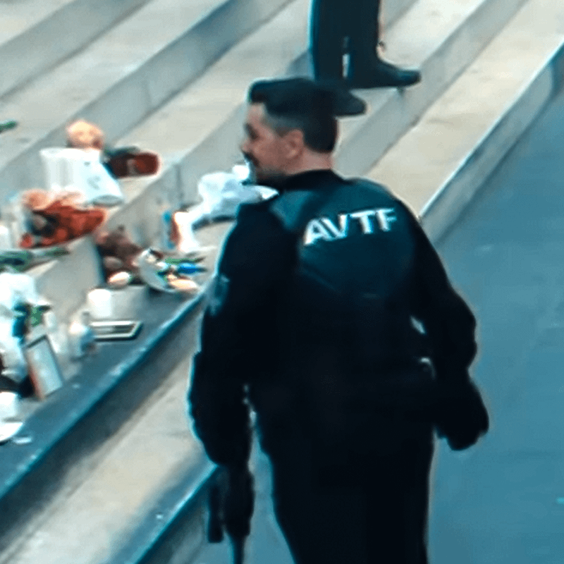 memorial flowers and donations on a staircase in trailer for 'Daredevil: Born Again' Season 2.