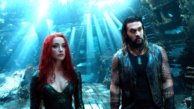 Jason Momoa's Aquaman and Amber Heard's Mera in Aquaman movie