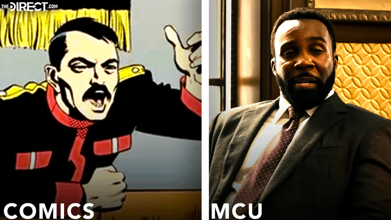 William Metzger in the comics compared to the MCU.
