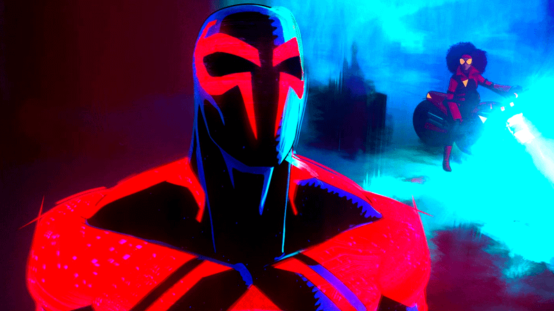 Miguel O'Hara looking at a portal in Spider-Man: Across the Spider-Verse.