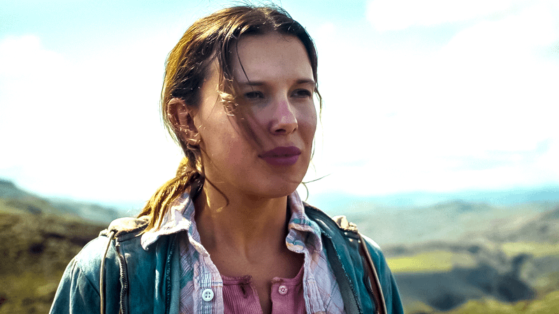 Millie Bobby Brown as Eleven in Stranger Things 5.