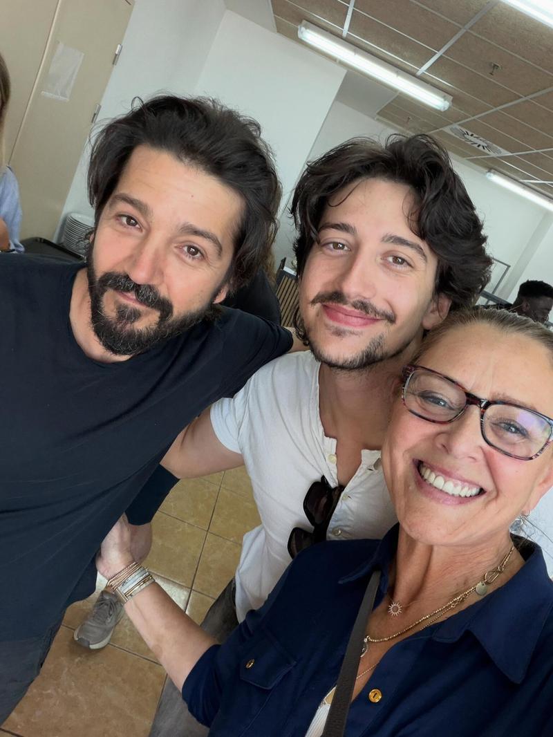 Diego Luna, Milo Manheim, and Camryn Manheim in Instagram photo.
