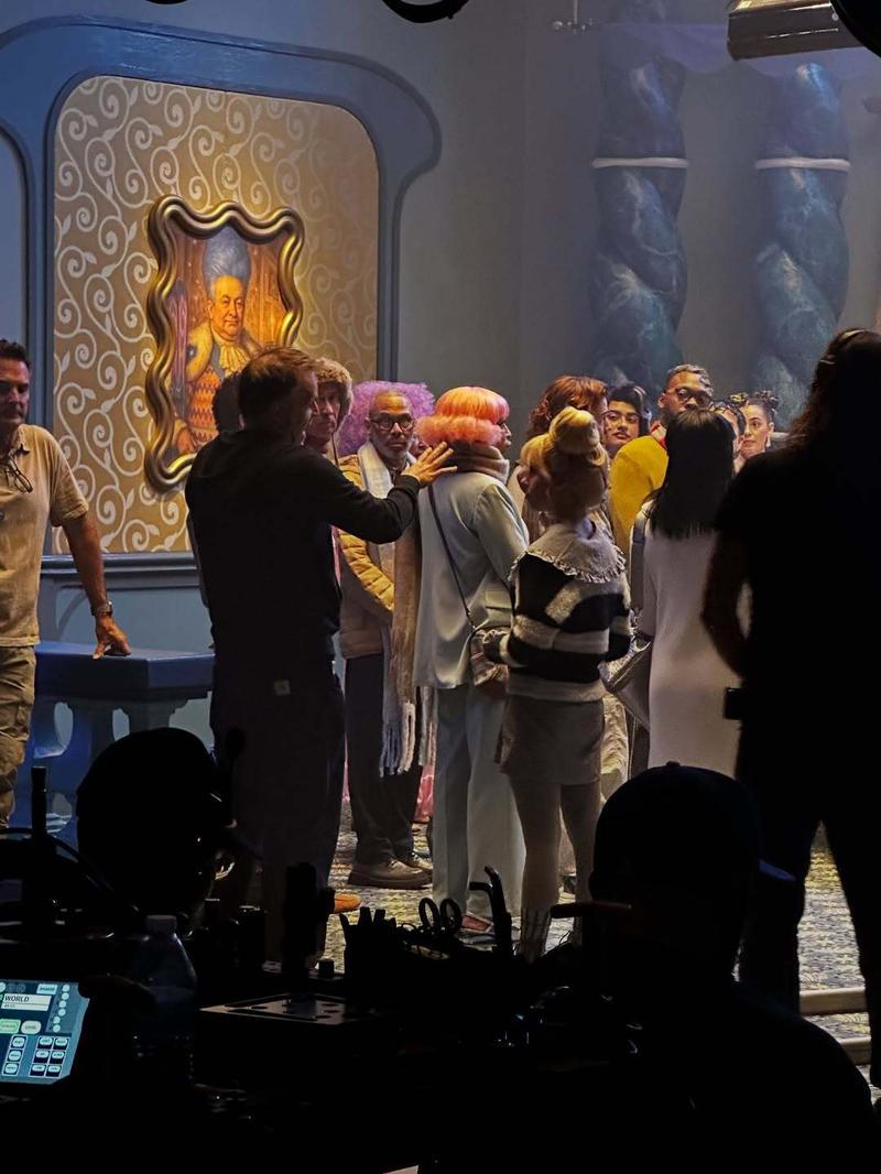 BTS shot from Grinch Walmart commercial