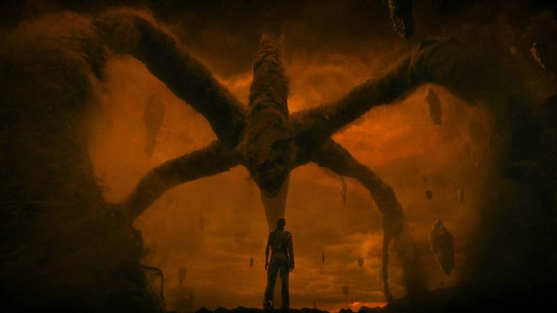 Mind Flayer with Henry in Stranger Things 4