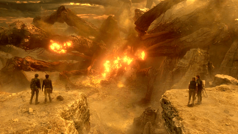 Mind Flayer being destroyed in Stranger Things Season 5, Episode 8.