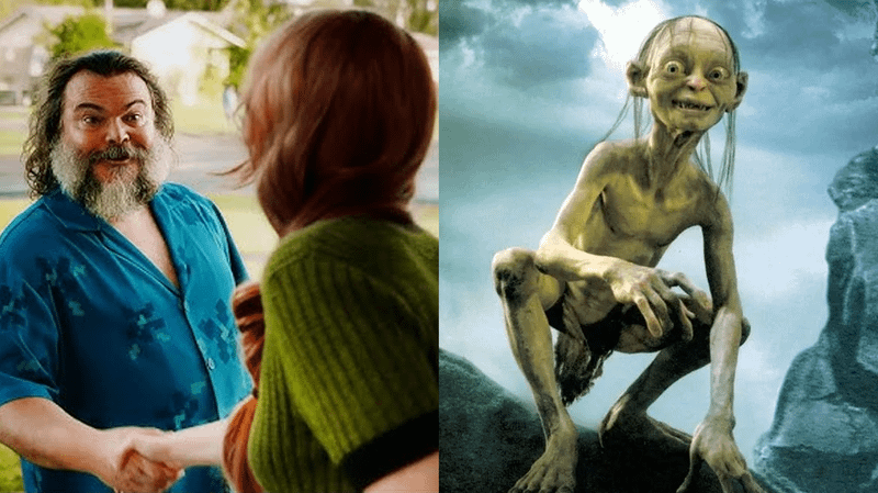Jack Black in 'Minecraft,' Gollum from 'Lord of the Rings'