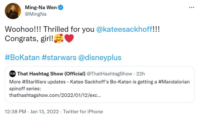 Bo-Katan Disney+ Ming-Na Wen