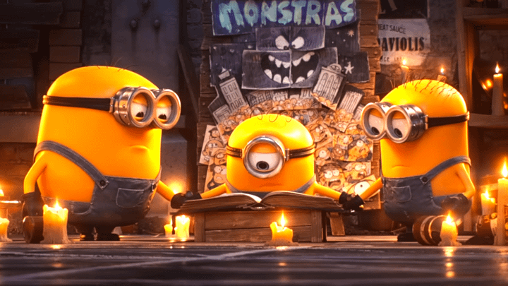 The new trio of Minions in Minions & Monsters.