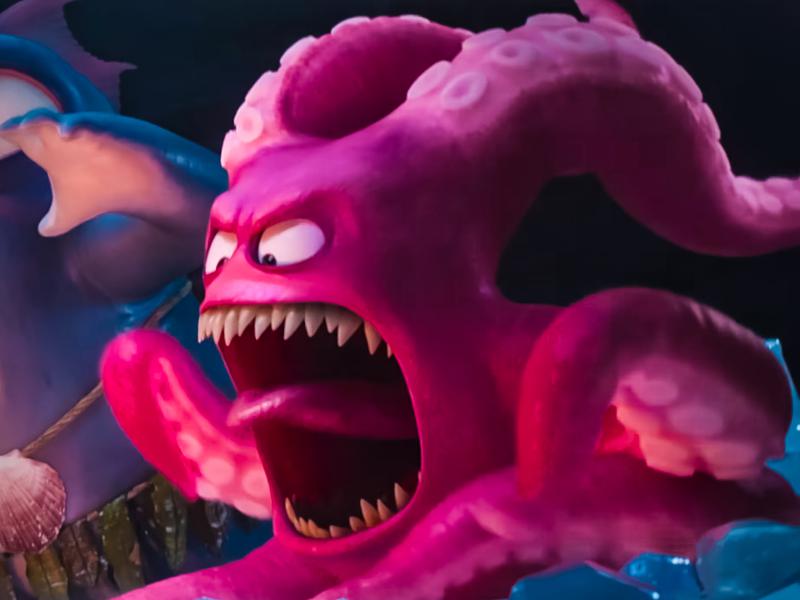 A Tentacle Monster screaming in Minions and Monsters.