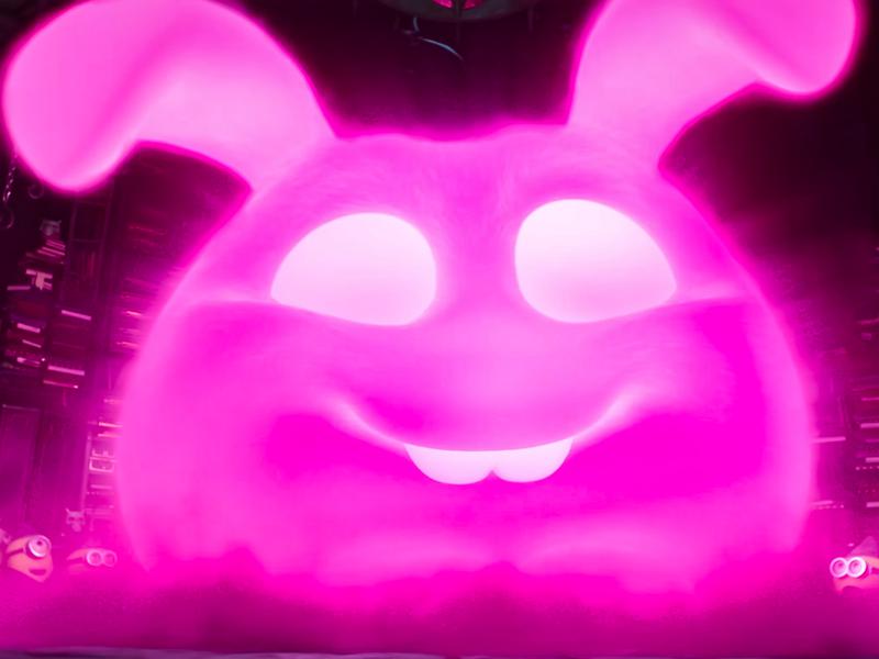 A pink rabbit in Minions and Monsters.