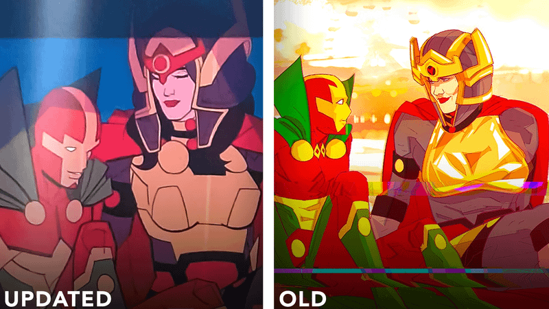 Mister Miracle comparison.