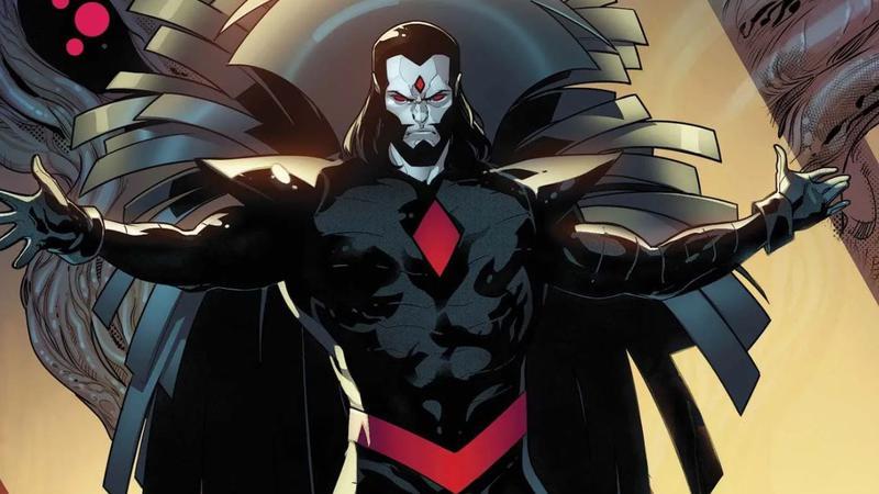 Mister Sinister with his hands raise in Marvel Comics.
